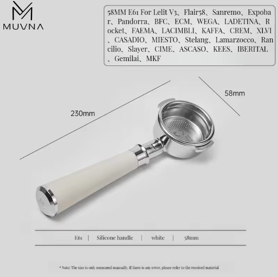 MUVNA E61 silica gel two ears bottomless -58mm