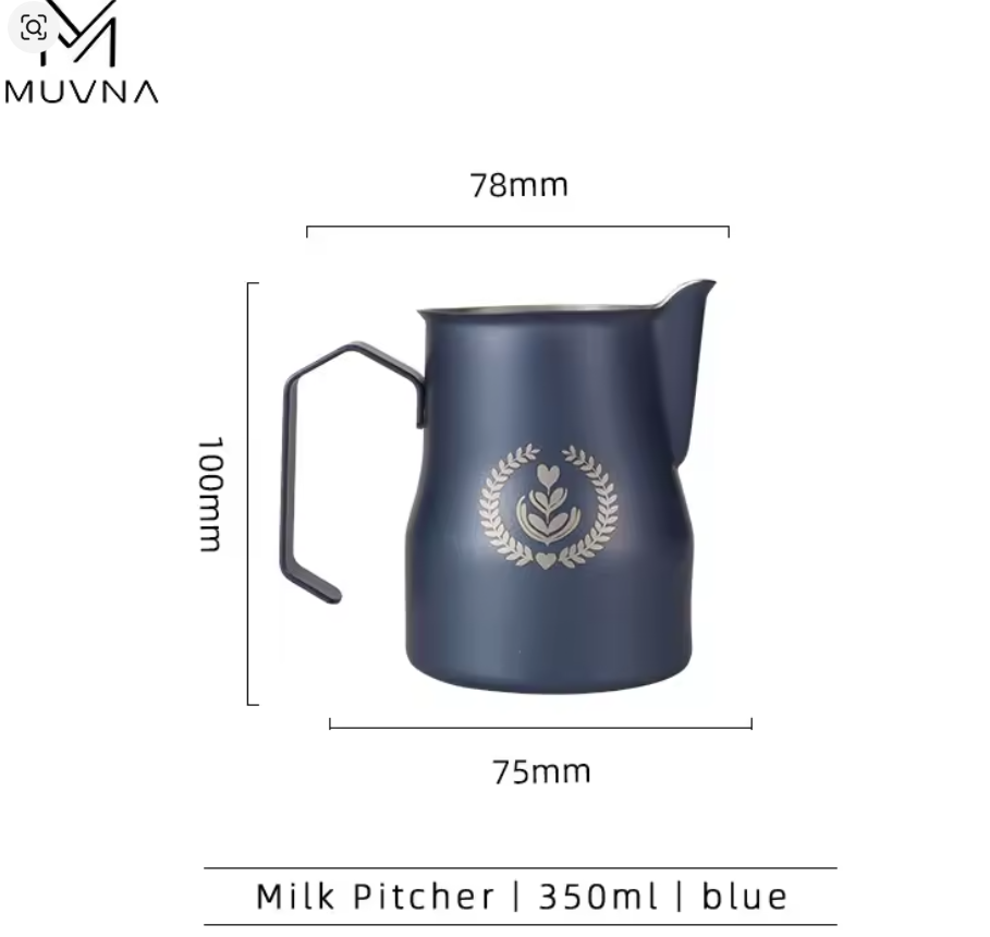 MUVNA Milk frothing pitcher prussian blue