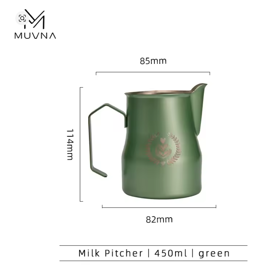 MUVNA Milk frothing pitcher green-450ml
