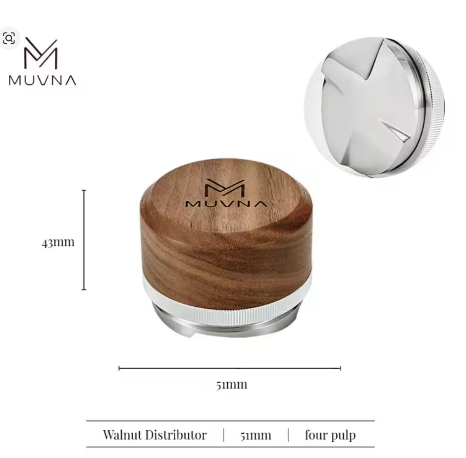 MUVNA Walnut distributor four-sided paddle-shaped base 