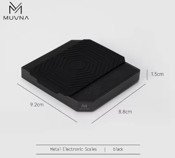 MUVNA electronic metal scale black
