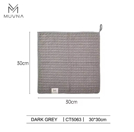 MUVNA Towel Waffle towel-gray-30*30