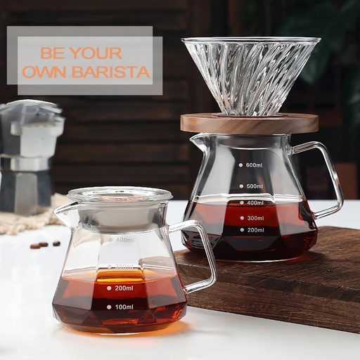 Clear Coffee Server Diamond Shaped