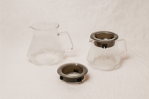 Clear Coffee Server Diamond Shaped