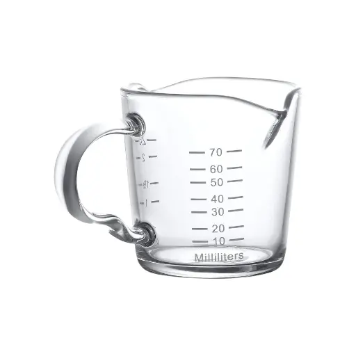 [2111000070] Glass Measuring Cup 70 mL