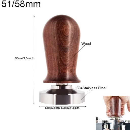 Wooden spring tamper