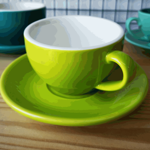 Latte Cup W/Green