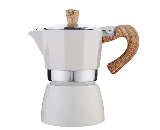 Moka Pot (White) 6 cups