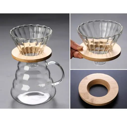 Light Wood Holder Dripper
