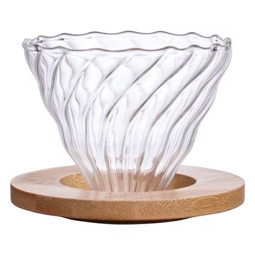 Light Wood Holder Dripper