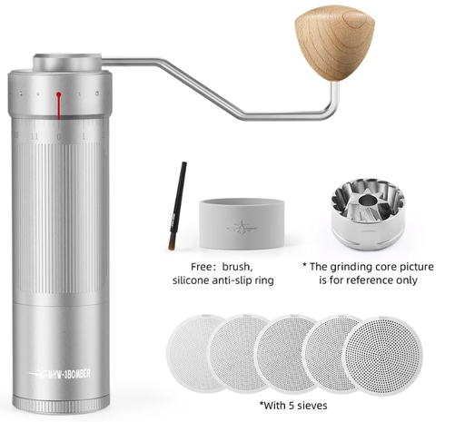 [G5934S] MHW-3BOMBER Blade R3 Manual Grinder Silver