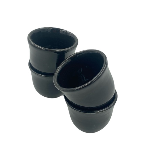 150ml Handmade Ceramic Coated Mug Black