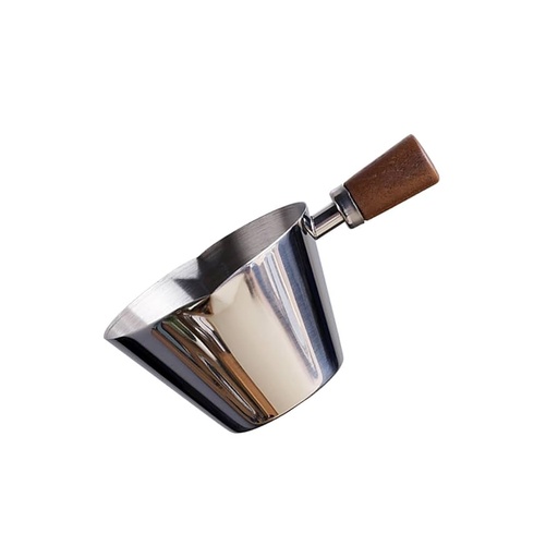 Wood Hand Stainless Steel Espresso measuring Cup 90mL