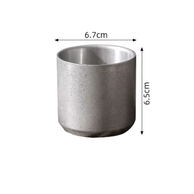 Double wall steel cup
