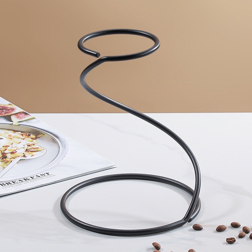 Black Circle Steel Stand