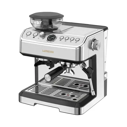 [LPCFFM0038] LePresso Espresso Machine Conical Grinder & Steamer