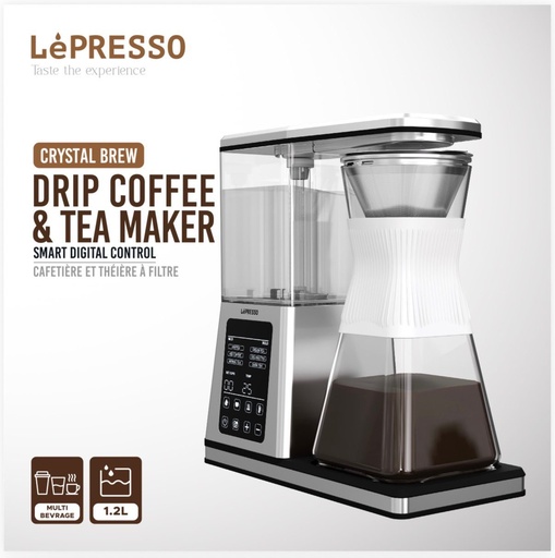 LePresso CRYSTAL BREW DRIP COFFEE & TEA MAKER