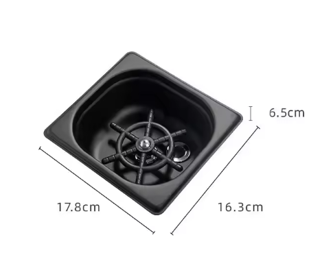 Cup Rinser Black (17.8cm*16.3cm)