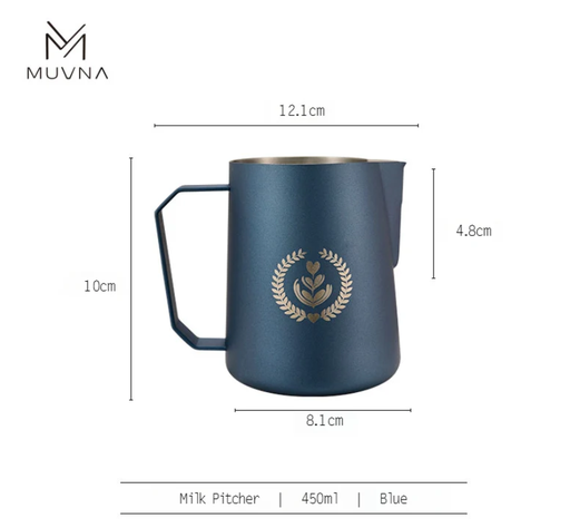 [P2014] MUVNA Milk frothing pitcher prussian blue-450ml