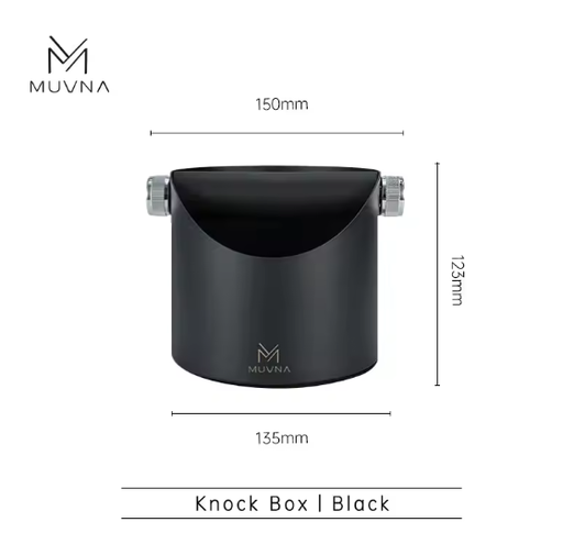 [GB2083] MUVNA Slanted top Knock Box (stainless steel) black